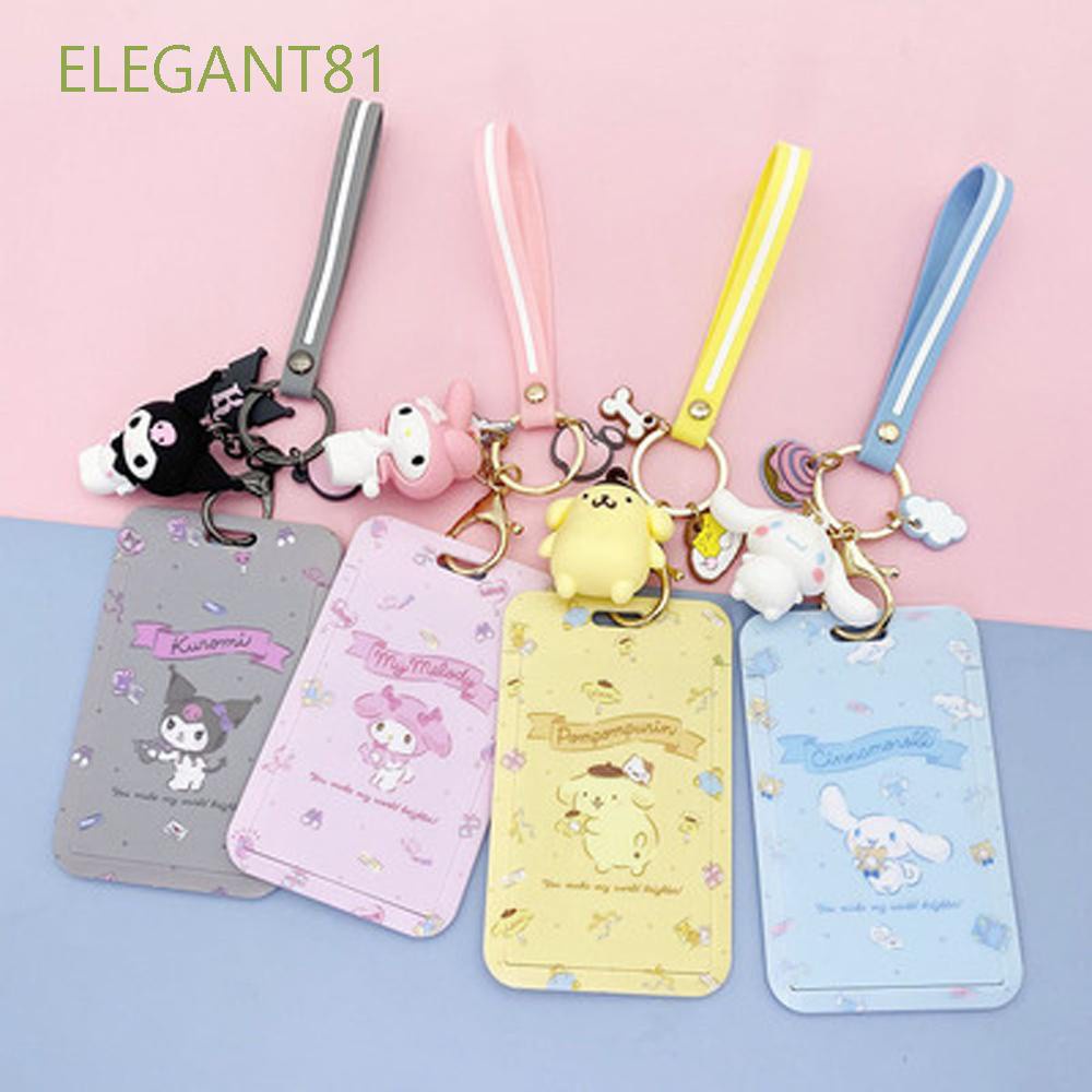 CARTOON ID Credit Bank Card Holder Students Bus Card Case Hand Rope Visit Door Identity Badge Cards Cover FOR Women Men Pendants