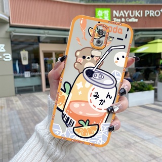 สําหรับ Samsung Galaxy J8 2018 เคส ดีไซน์ใหม่ บาง แฟชั่น หมี กันกระแทก ขอบสี่เหลี่ยม เคสแบบเต็ม เคสป้องกันกล้อง แองเจิลอาย