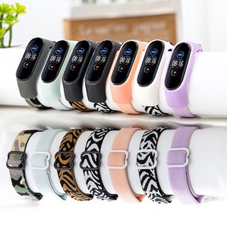 สายนาฬิกาข้อมือไนล่อนสําหรับ Xiaomi Mi Band 6 Band 3 4 5