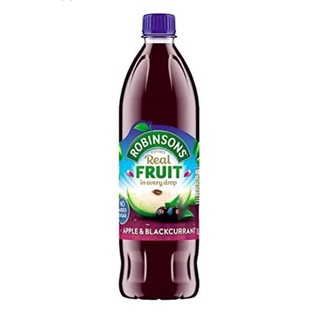 Robinsons Real Fruit Apple&amp;Blackcurrant 1L โรบินสัน เรียลฟรุต แอปเปิ้ล&amp;แบล๊คเคอร์เรนท์ 1ลิตร