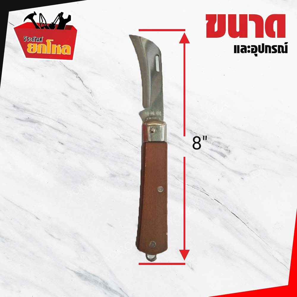 มีดตอนกิ่งปลายงอ / มีดตัดแต่งกิ่ง  มีดคุณภาพ ด้ามจับกระชับมือ No.c-c01 ราคา ถูกที่สุด ดีลบีเคเค แกลเลอรีภาพที่ 5