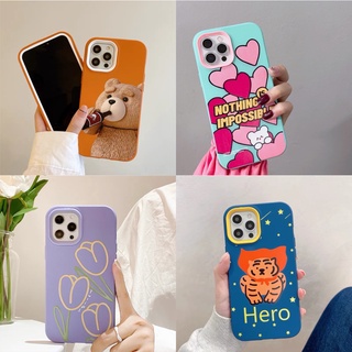 พร้อมส่ง เคสสำหรับ ไอโฟน เคสประกบการ์ตูนสำหรับรุ่น7 i8 se 7plus 8plus xr i11 11promax i12 12pro 12promax i13 13promax