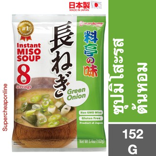 Ryotei No Aji Miso soup Green Onion Marukome 152 g ซุปมิโสะ รสต้นหอม