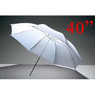 White Photo Studio Diffuser Umbrella 101cm (40inch) ร่มทะลุสีขาว