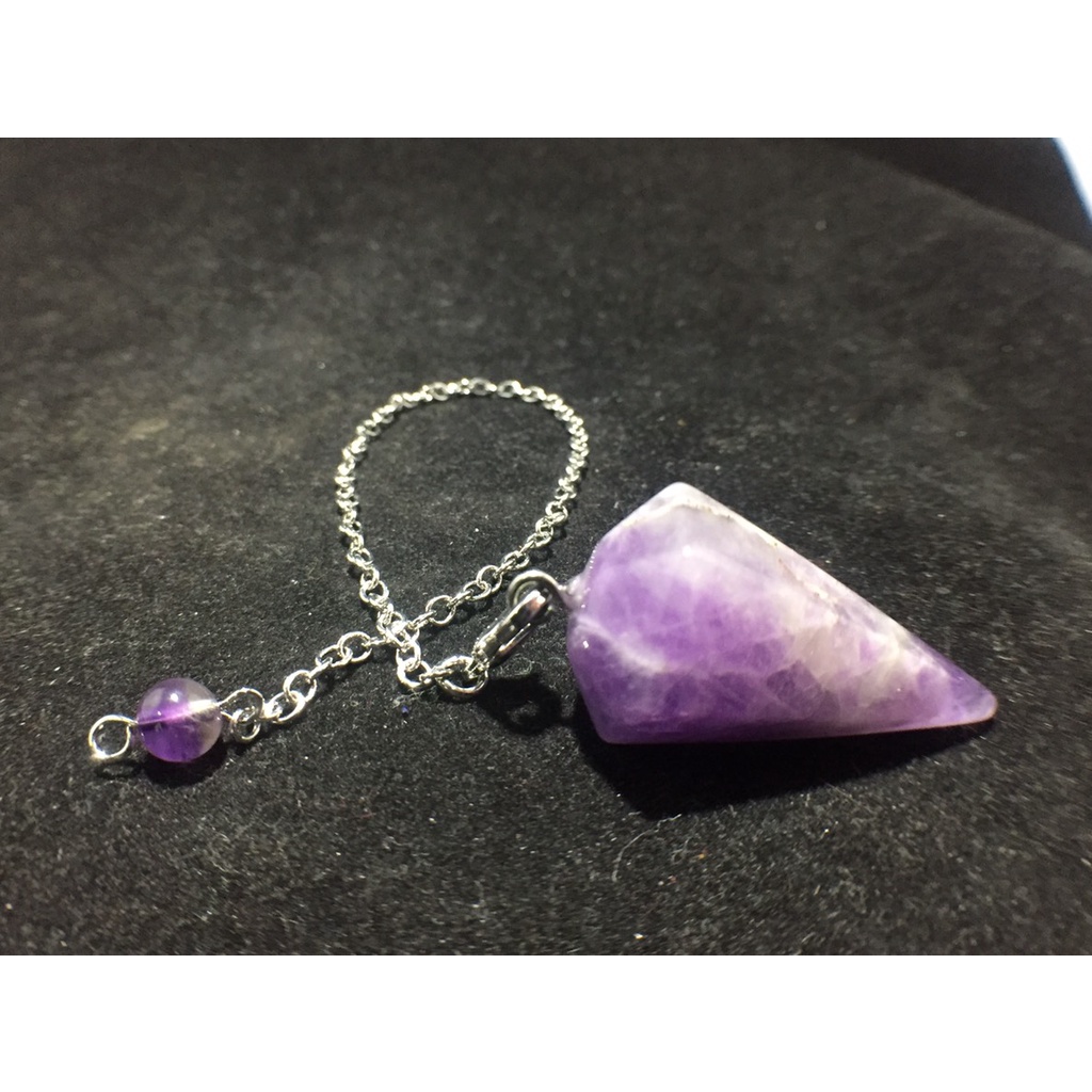 PV00207 เพนดูลัมอเมทิสต์ (Amethyst Pendulum) 14 กรัม 1.8x1.8x4.0 เซนติเมตร (PV)