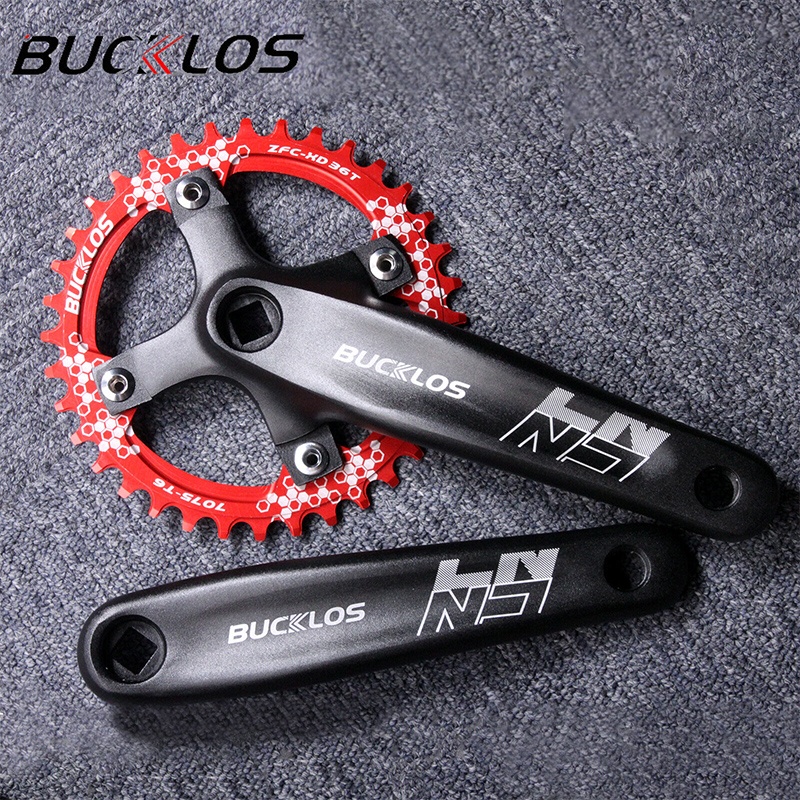 Bucklos จานหน้าจักรยาน ทรงสี่เหลี่ยม 32 34 36 38 40 42T 104BCD สําหรับรถจักรยานเสือภูเขา