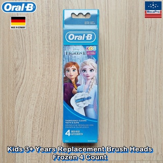 Oral-B® Kids 3+ Years Replacement Brush Heads Frozen 4 Count หัวแปรงสีฟัน สำหรับเด็กอายุ 3 ปีขึ้นไป 4 ชิ้น