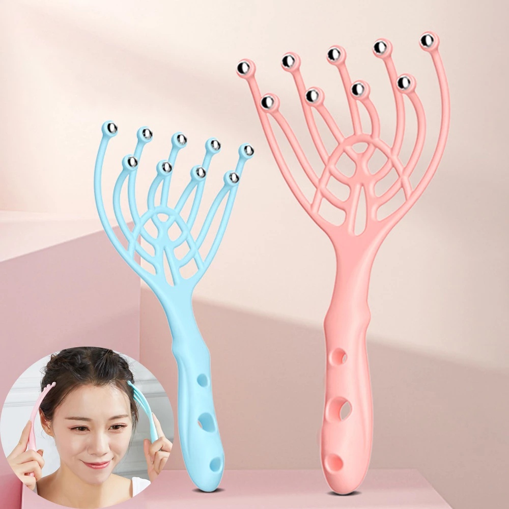 ป้องกันความเครียด Octopus HEAD Massager กําจัดหนังศีรษะ Body Massager /Relaxation ความดัน Pain Relie