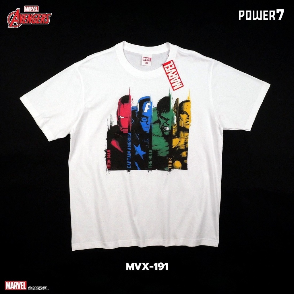 Power7Shop เสื้อยืดการ์ตูน ลาย มาร์เวล ลิขสิทธ์แท้ MARVEL COMICS T-SHIRTS (MVX-191)