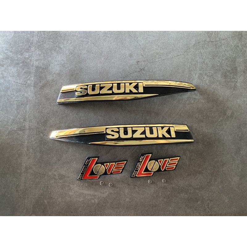 โลโก้ข้างถัง,โลโก้LOVE **สีทอง** RC100 SUZUKI