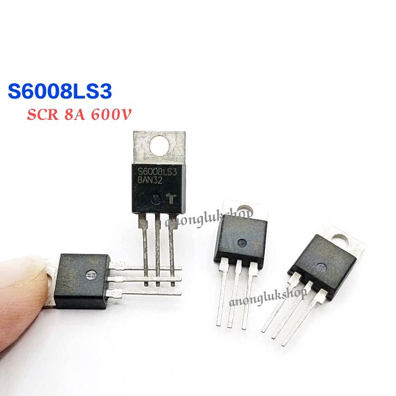 1ตัว 👉👉 SCR เบอร์ S6008LS3 S6008 TO-220 ทนกระแสที่ 8A 600V