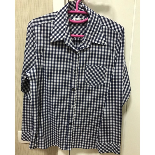เสื้อเชิ๊ตลายสก๊อต ป้าย PAZADA