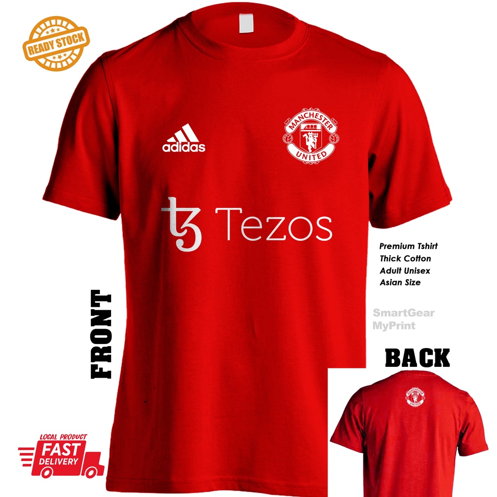 เสื้อยืด Manchester United Tezos MU Cotton Not Jersey Football Premier League