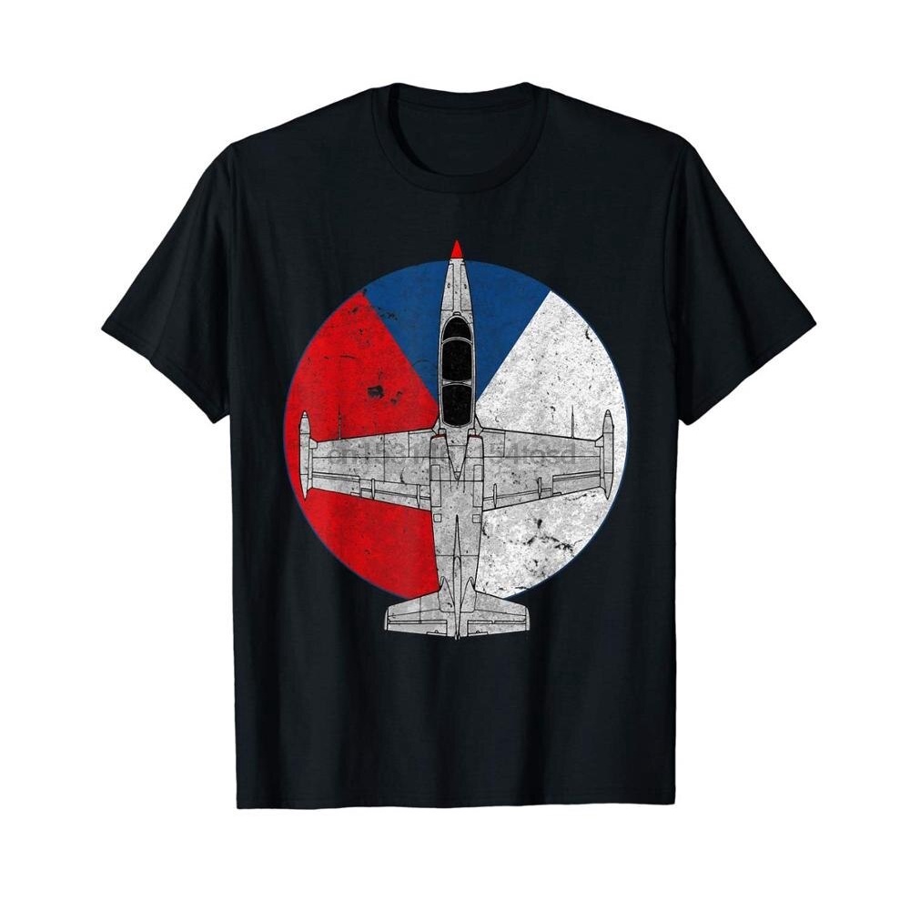 L-39 Albatros Czech Jet Aircraft เสื้อยืดลําลอง แขนสั้น คอกลม พิมพ์ลายนักบิน สไตล์วินเทจ แฟชั่นสําหร