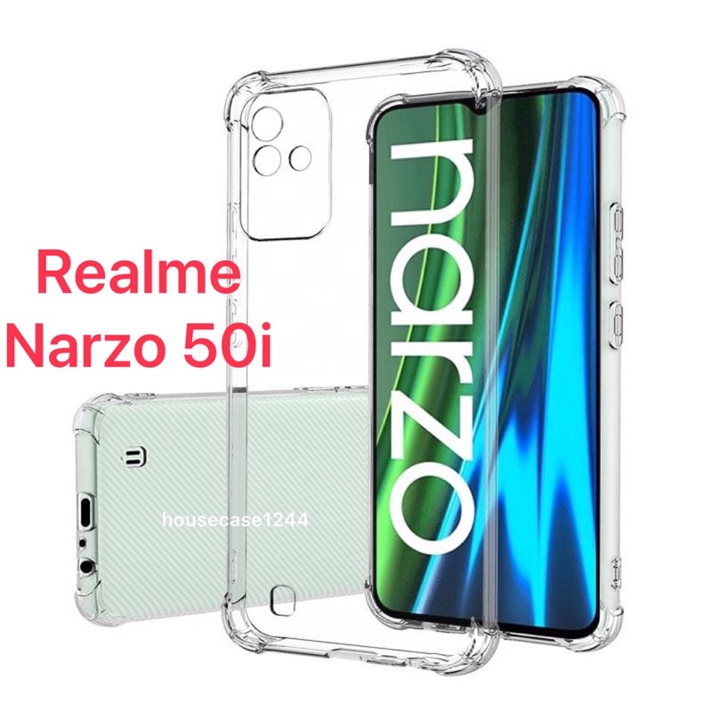 เคสใสกันกระแทกคลุมกล้อง For Realme Narzo 50i/Realme narzo 50i