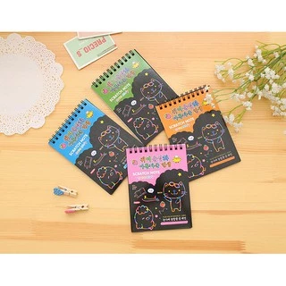 🔥ราคาส่ง🔥สมุดโน๊ตขูดสีรุ้งเล่มเล็กเกาหลี✔️พร้อมส่ง(🎲สุ่มลาย)สมุดวาดรูป เครื่องเขียน สมุดโน๊ต