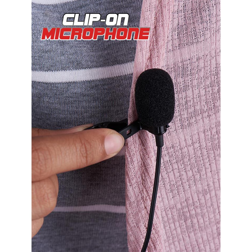 ไมโครโฟนติดปกเสื้อ Clip-on Microphone