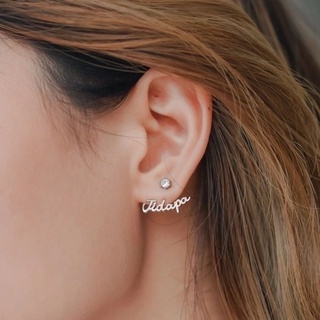 J earring - ต่างหูสั่งทำพิเศษได้ทุกชื่อ (เงินเเท้ 92.5%) 💥สั่งได้ตลอดไม่มีปิดรอบ!! รอผลิต 5-7วัน