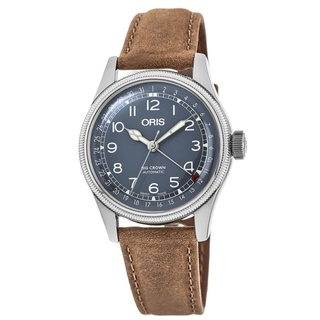 Oris Big Crown Pointer Date Blue Dial Brown Leather Strap Mens Watch  ประกันศูนย์ไทย 3 ปี ใหม่