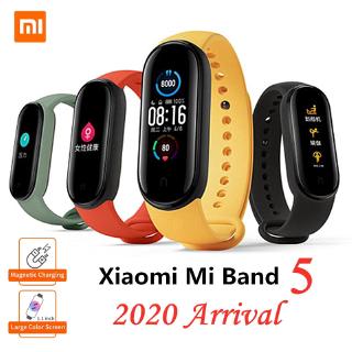 (ฟรี fi) xiaomi mi band 5 สายรัดข้อมือสมาร์ทเชื่อมต่อบลูทูธกันน้ําสําหรับใช้ในการออกกําลังกาย