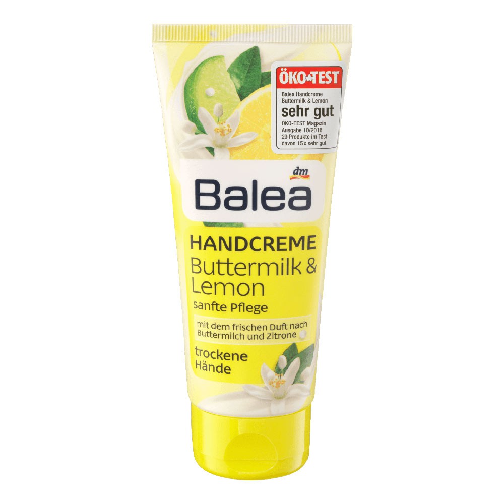ครีมทามือ Balea Handcreme Buttermilk & Lemon ของแท้จากประเทศเยอรมัน 100 ml.