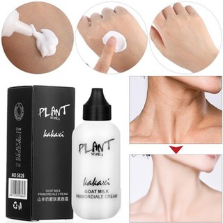 Makeup Primer Goat Milk Cream Whitening Moisturizer Brighten Waterproof Eyes Skin Care Make Up Foundation Base Cosmetics