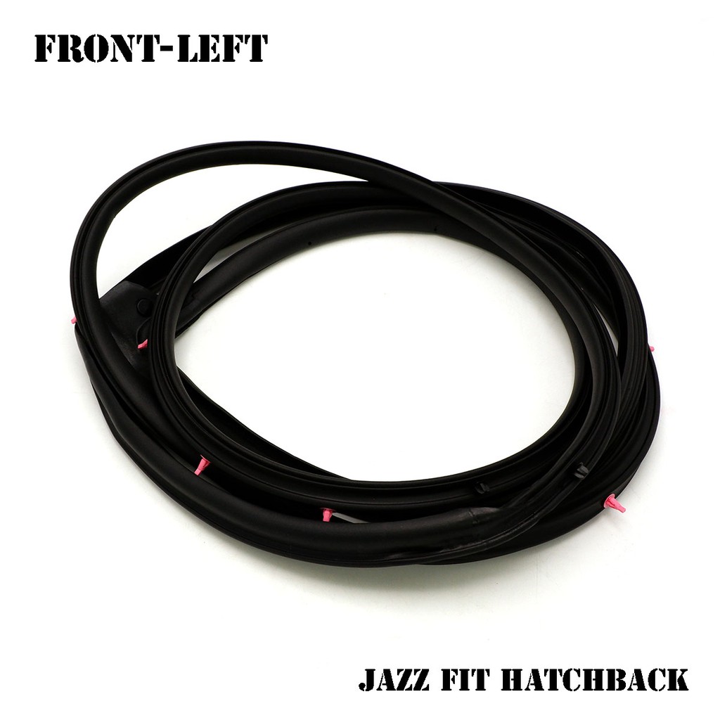 ยางกันกระแทกขอบประตู ยางขอบประตู หน้า-ซ้าย 1เส้น  สีดำ สำหรับ Honda Jazz Fit GD1 GD2 GD3 GD4 GD5 Hat