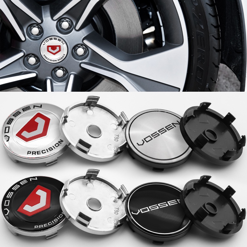 Vossen สติกเกอร์โลโก้ 3D กันฝุ่น 60 มม. สําหรับติดตกแต่งดุมล้อรถยนต์ VOSSEN Mercedes Benz Volkswagen