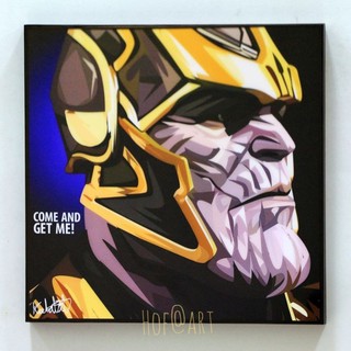 Thanos #2 ธานอส รูปภาพ​ติดผนัง pop art อเวนเจอร์ Avengers Marvel มาร์เวล กรอบรูป แต่งบ้าน ของขวัญ