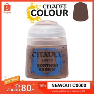 [Layer] Gorthor Brown - Citadel Colour สีอะคริลิคสูตรน้ำ ไร้กลิ่น ไร้สารพิษ