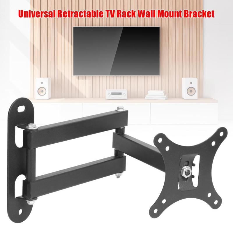 VODOOL Universal TV Wall Bracket 180 Degrees Retractable TV Rack Wall