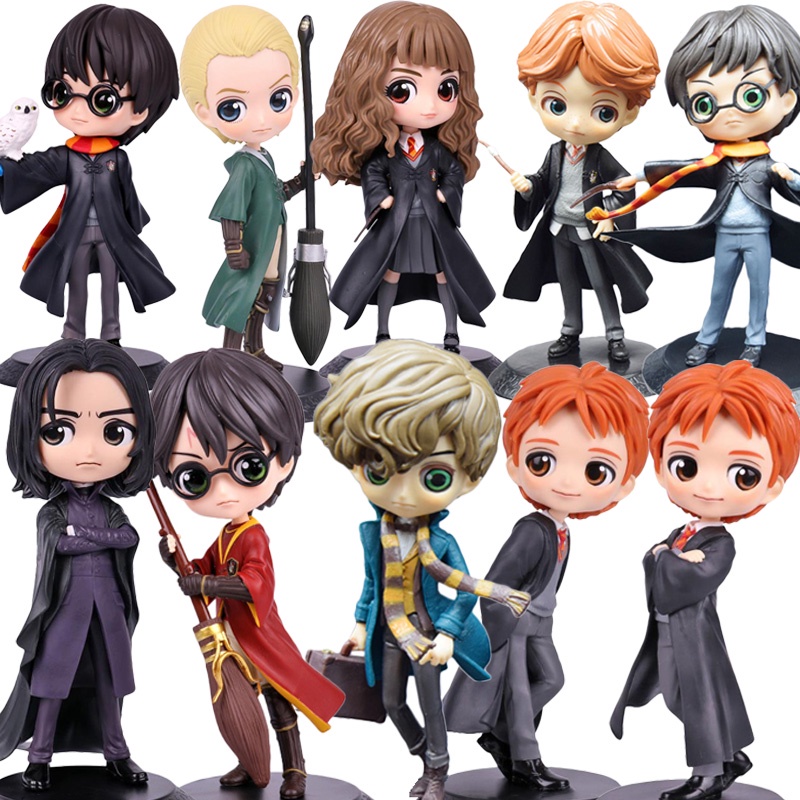 โมเดลฟิกเกอร์ Harry Potter Hedwig Q Posket Hermione Granger Ron Weasley ของเล่นสําหรับเด็ก