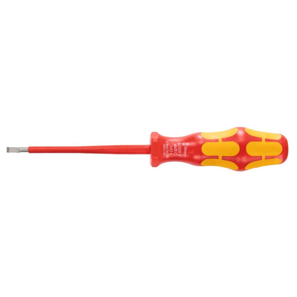 WERA 4MM FLAT SCREWDRIVER 1000V อิสระ