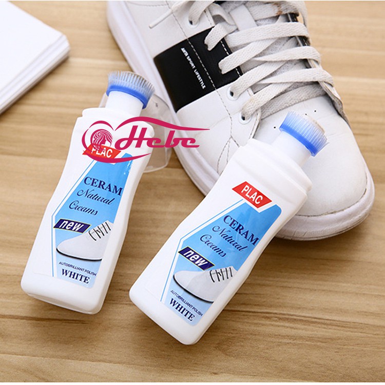 PLAC Cream Natural Cleanser น้ำยาขัดรองเท้าขาว ทำความสะอาดรองเท้า ขนาด 100ML.