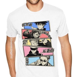 [COD]เสื้อยืด ผ้าฝ้าย พิมพ์ลายกราฟฟิค Jujutsu Kaisen แฟชั่นสําหรับผู้ชายS-5XL