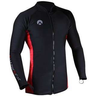 Sharkskin Mens Chillproof Long Sleeve Rashguard with Full Zipper