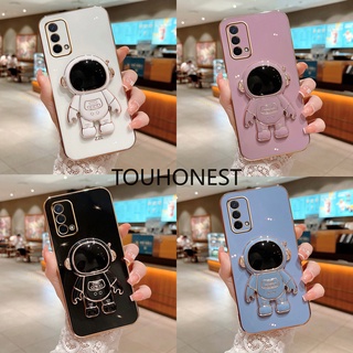 เคส Oppo A57 A39 เคส Oppo A59 เคส Oppo A72 เคส Oppo A55 Case Oppo A91 Case Oppo A93 Case Oppo A95 Case Oppo Reno4 F Case Oppo Reno 4 Lite Case Oppo F1S Luxury Cute Silicone 3D Astronaut Stand Phone Cover Case โทรศัพท์มือถือ ซิลิโคน ลายนักบินอวกาศ