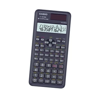 Casio Calculator เครื่องคิดเลข คาสิโอ รุ่น FX-991MS-2 สำหรับนักเรียน นักศึกษา สมการ 3 ตัวแปร 10+2 หลัก สีดำ