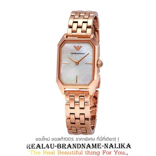 นาฬิกาข้อมือ Emporio Armani Giola Quartz White Mother of Pearl Dial Rose Gold ข้อมือผู้หญิง รุ่น AR11147