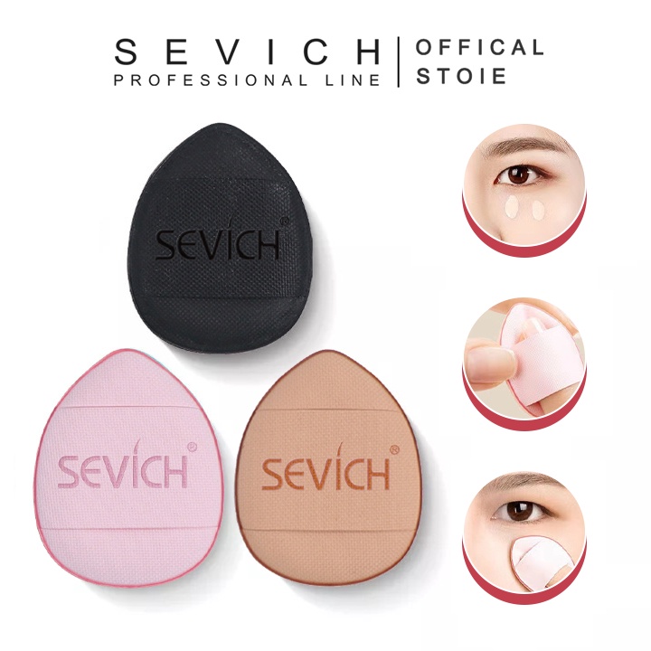 Sevich พัฟฟองน้ําแต่งหน้า ขนาดเล็ก แบบพกพา สําหรับคอนซีลเลอร์ – โปรปัง