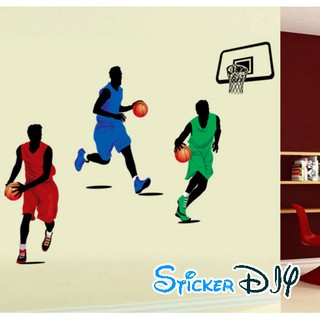 Transparent wall sticker สติ๊กเกอร์ติดผนัง Basketball Team (กว้าง160cm.xสูง100cm.) รหัสสินค้า 5811JM7263