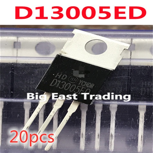 20 ชิ้น D13005ED D13005 TO-220 700V 4A ทรานซิสเตอร์เชื่อม,รับประกันคุณภาพ