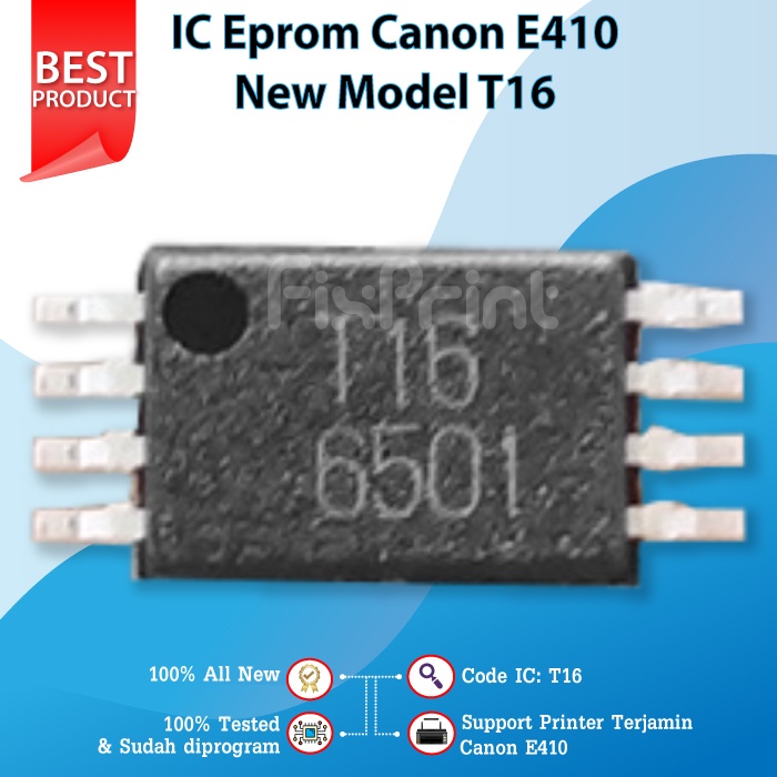 IC Eprom Canon E410 รุ่นใหม่ T16, IC Eeprom Reset Counter Canon E410
