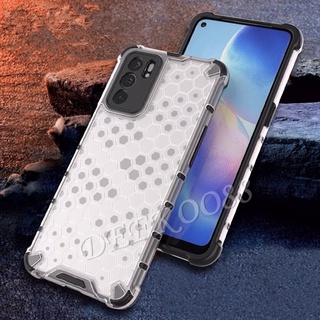 เคสโทรศัพท์ OPPO Reno6 Z 5G / Reno6 5G แฟชั่น Bionic การออกแบบสไตล์รังผึ้งกันกระแทกสำหรับ ออปโป้ รีโน่6Z 5G ปลอก