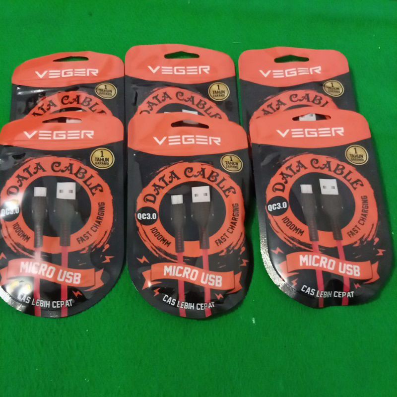 Veger Qc3.0 Micro Packing Data Cable
