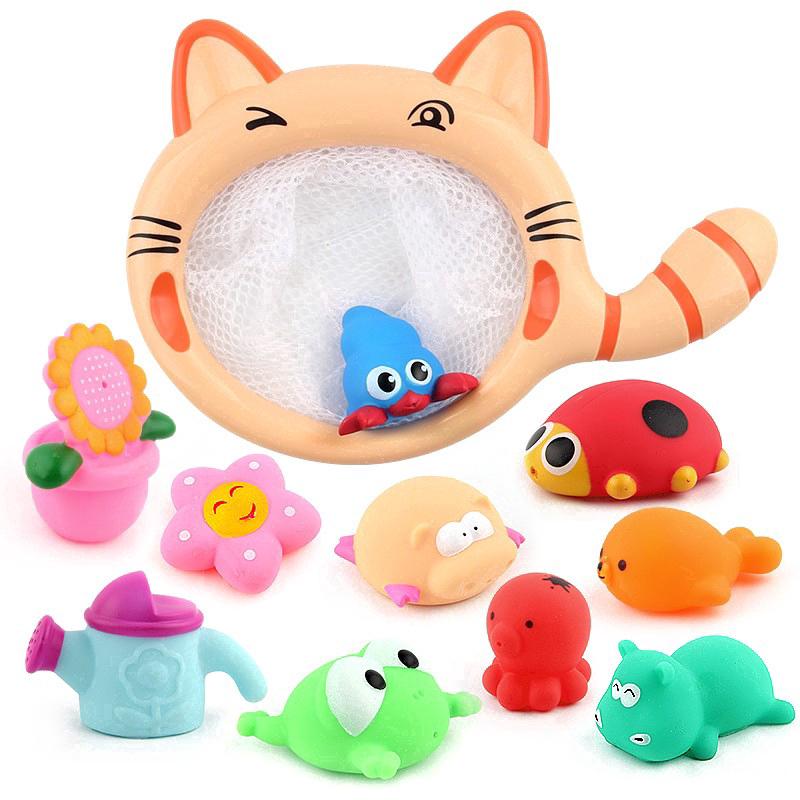 Fishing Toys Network Bag Duck&amp;Bee&amp;Fish Play Water Bath Toys ของเล่นอาบน้ำ ของเล่นน้ำ ของเล่นเสริมพัฒนาการ