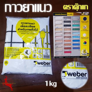 กาวยาแนว ปูนยาแนว ยาแนวร่องกระเบื้อง เนื้อละเอียด เวเบอร์ Weber ตราตุ๊กแก