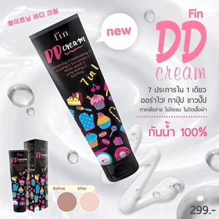 FIN DD CREAM 7in1 ฟิน ดีดี บอดี้ครีม กันแดด กันน้ำ (100ml.)