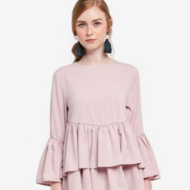 Preloved Zalora Peplum Kurung Saiz S