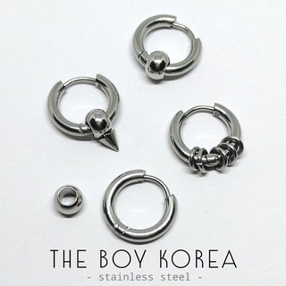 ถูกที่สุด!!! ร้านไทย มากกว่า 50 แบบ The Boy Korea : ต่างหูห่วงเกาหลี